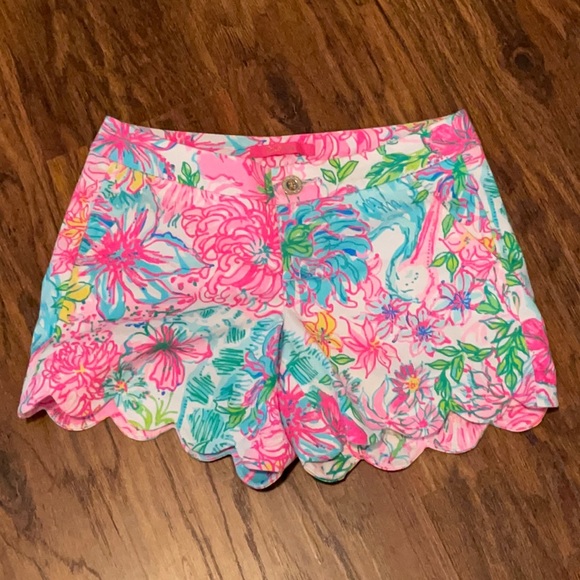 Lilly Pulitzer buttercup shorts 0 Paradise Found - Picture 1 of 2